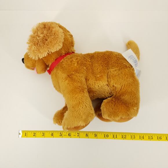 Build A Bear Promise Pets Copper Golden Retriever Dog Red Collar Plush NO Sound - Picture 9 of 9